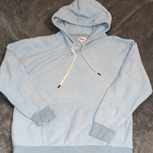 feat BlanketBlend cozy Light Blue Hoodie Sweatshirt size large